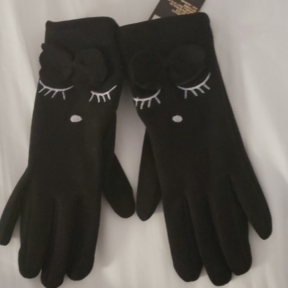 NWT Gap ETip Touch Screen Black Knit Gloves